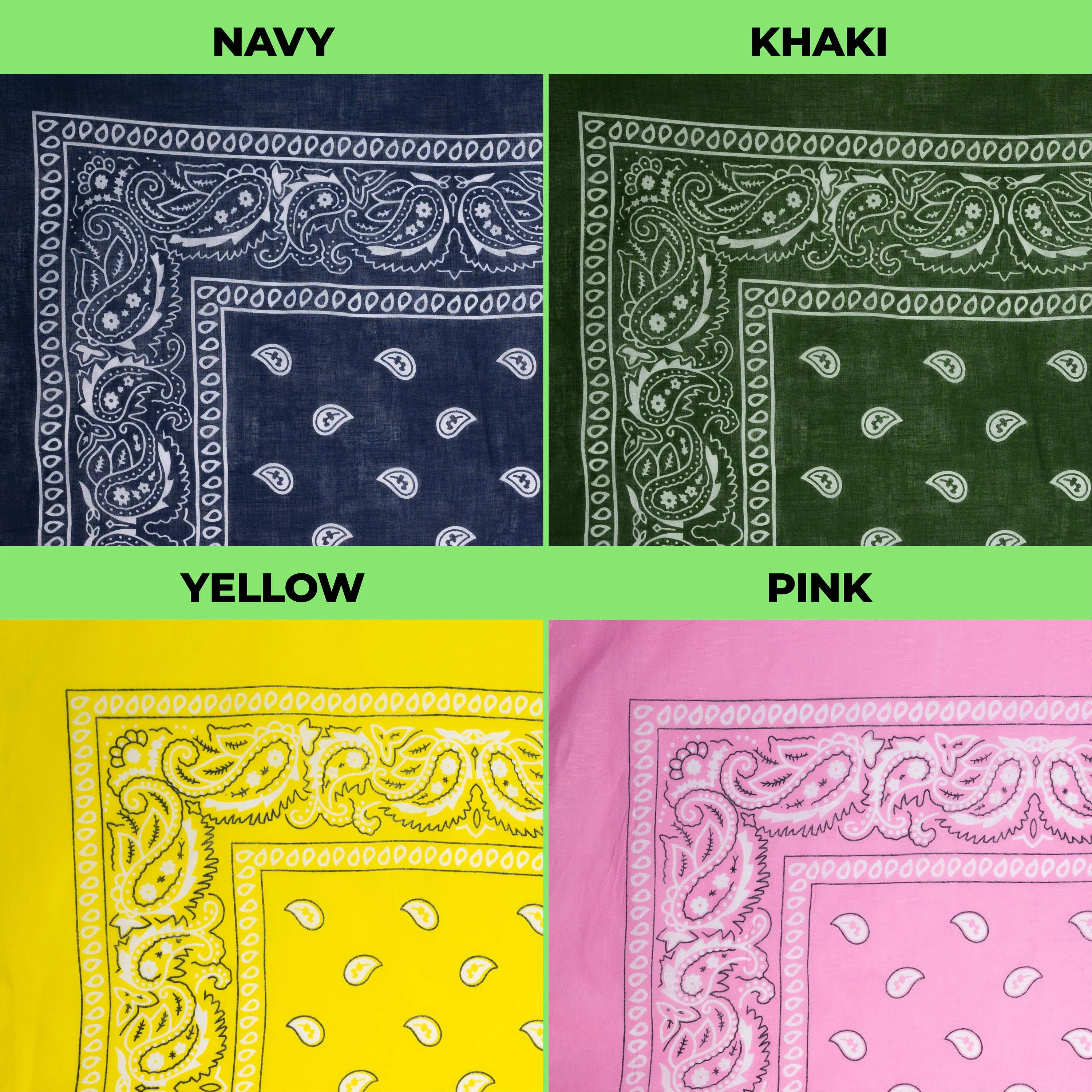 Vintage Paisley Bandana - Dimensions 20in x 20in - Image 3
