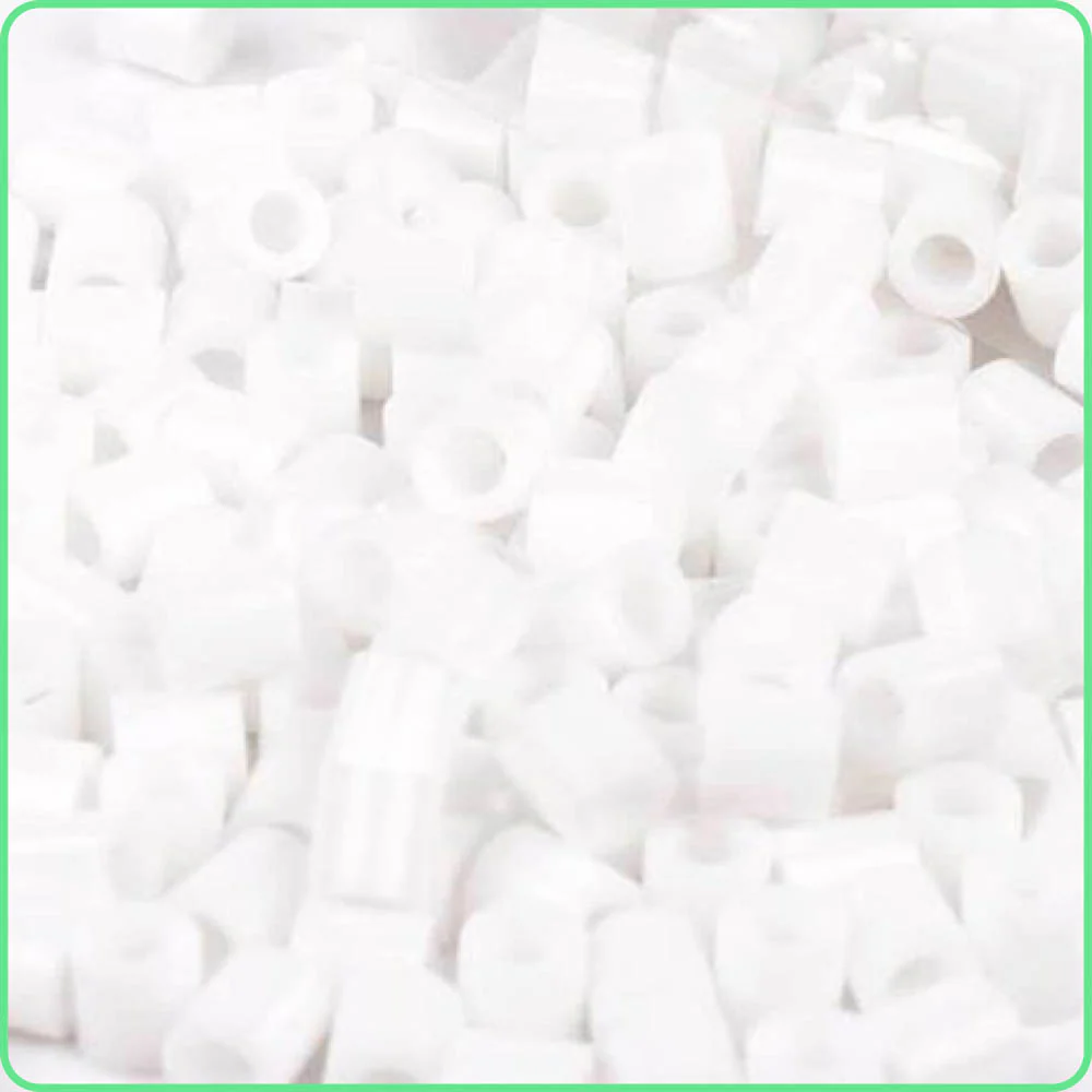 Snow White Fuse Beads - 5mm - 1000/Pack - Image 2
