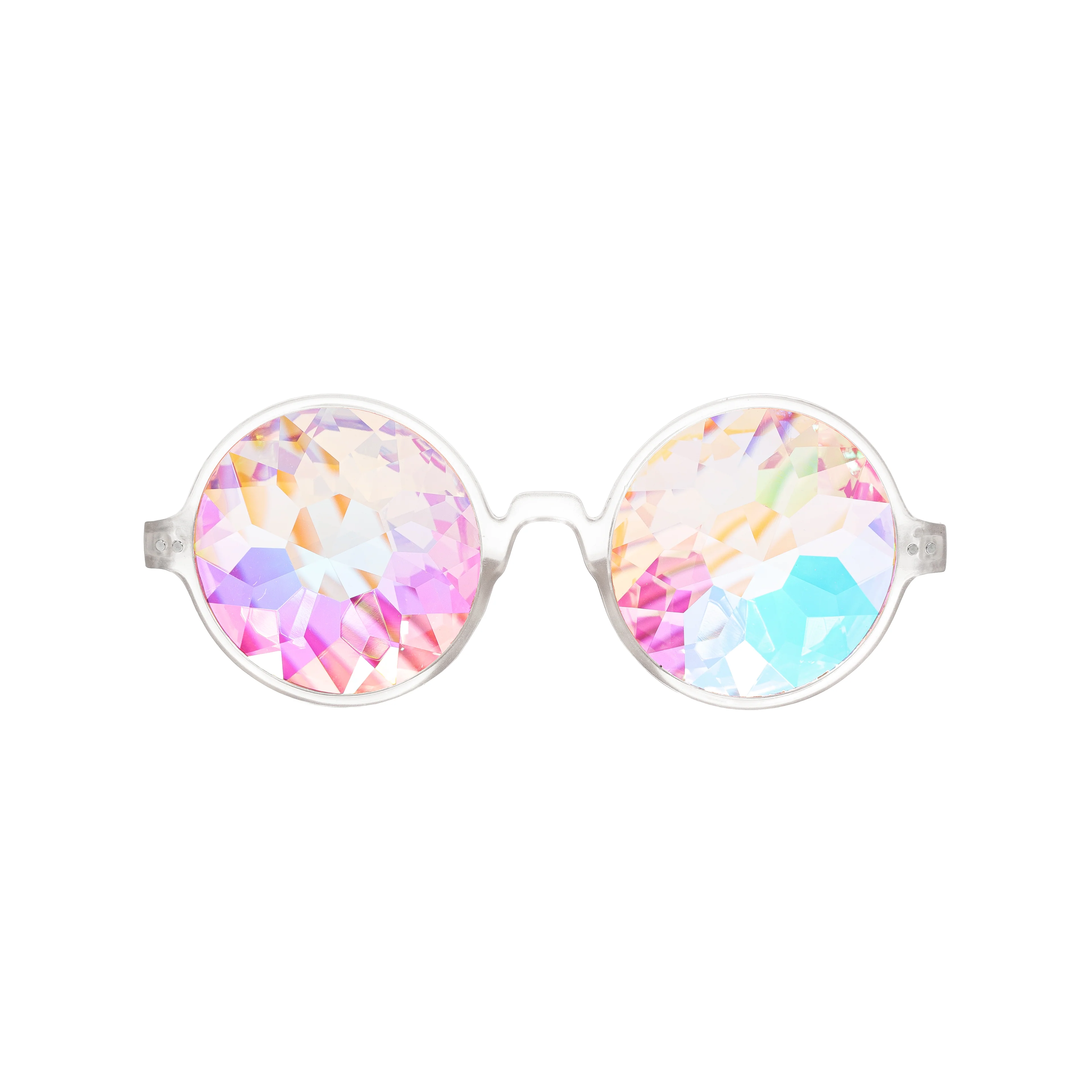 Clear Round Kaleidoscope Glasses - Image 2