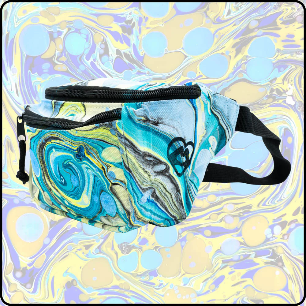 Yellow Snowcone UV Hydro-Dipped Fanny Pack - Image 3