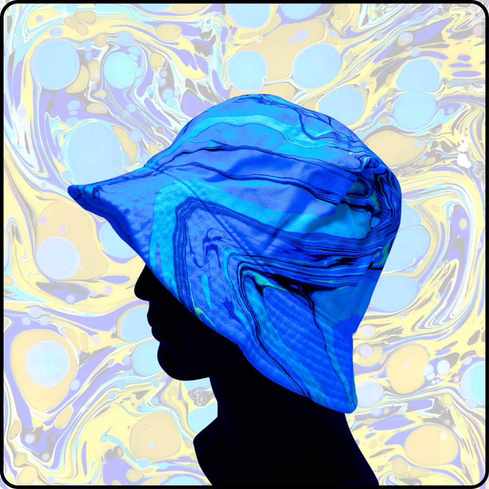 Yellow Snowcone UV Hydro-Dipped Bucket Hat - Image 4