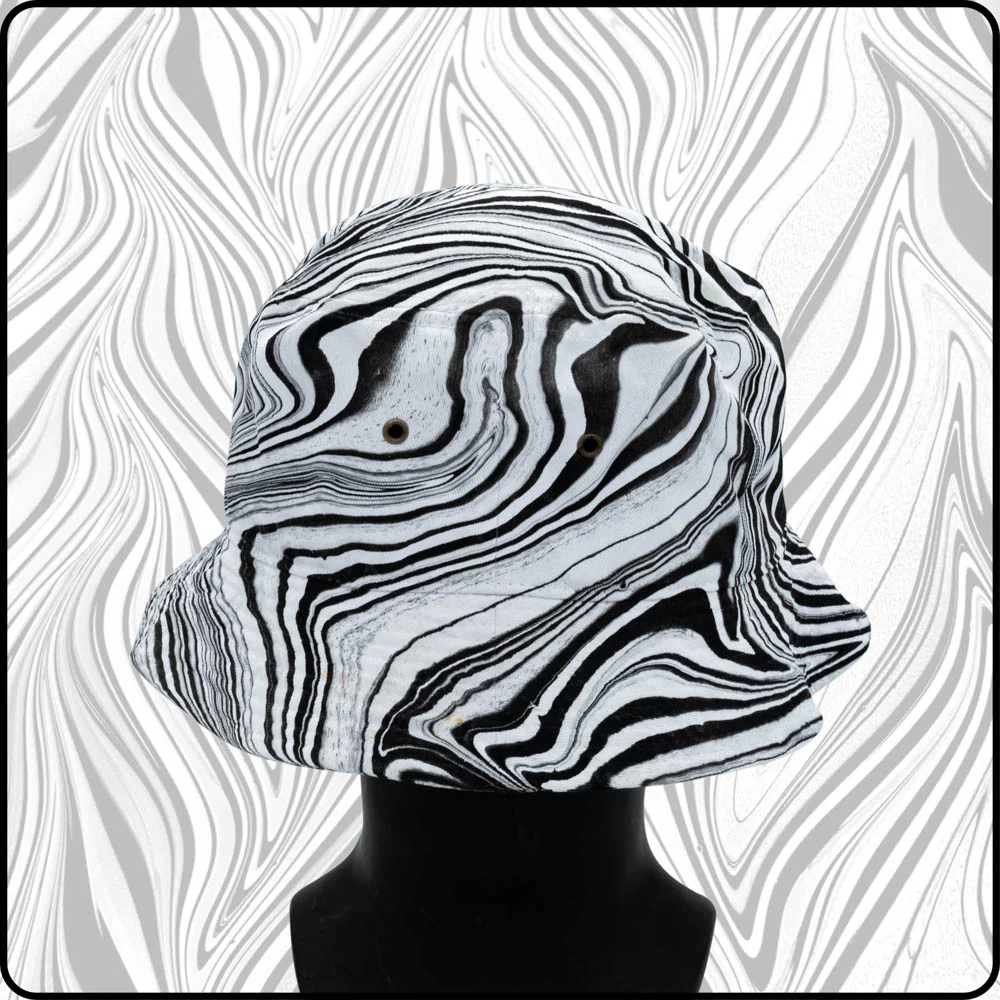 Zebra Fever RGB Hydro-Dipped Bucket Hat - Image 3